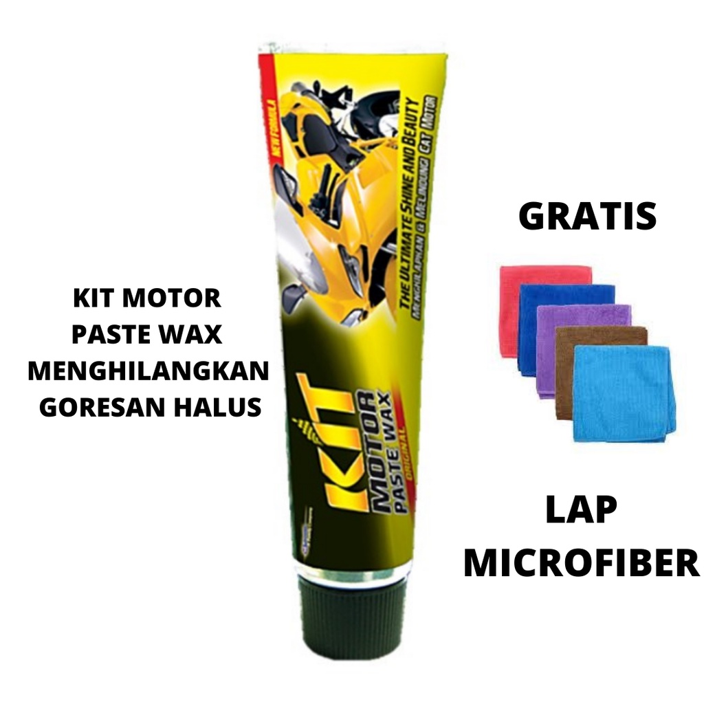 KIT ORIGINAL ODOL GRATIS LAP MICROFIBER Pasta Pengkilap Cat Body Motor Ampuh Mengkilapkan Kendaraan