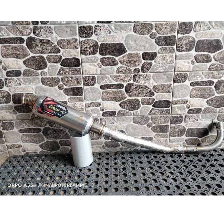Knalpot Creampie Original Jogja Jupiter z   Vega Oval Trioval Road Race 5tp MP stainless original ra