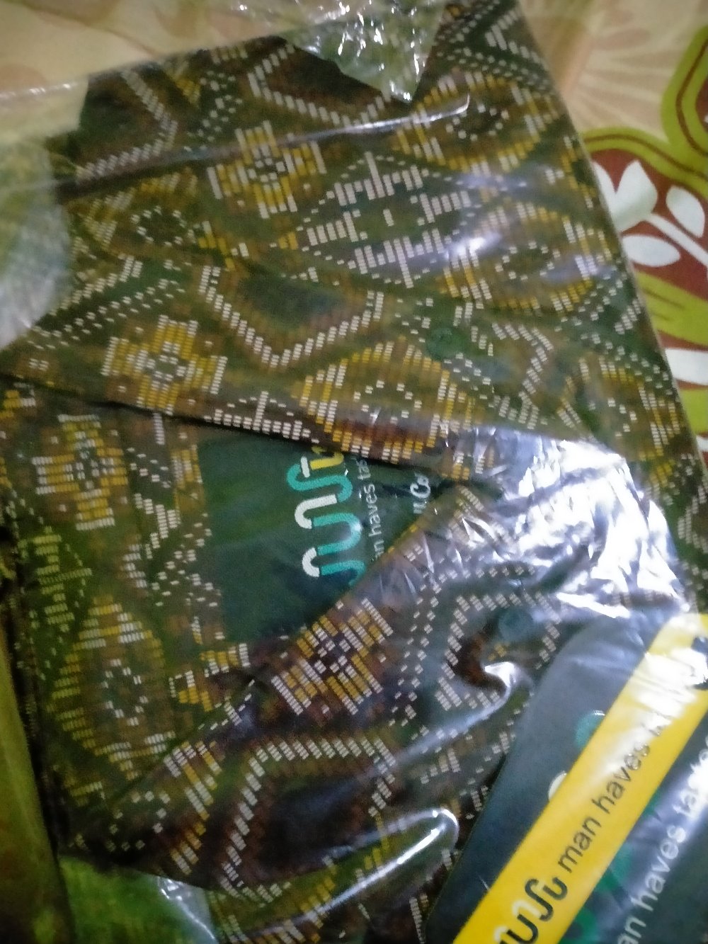 [ready Big Size] Babedo Kemeja Batik Pria Slim Fit Motif Diamond Premium Lengan Panjang