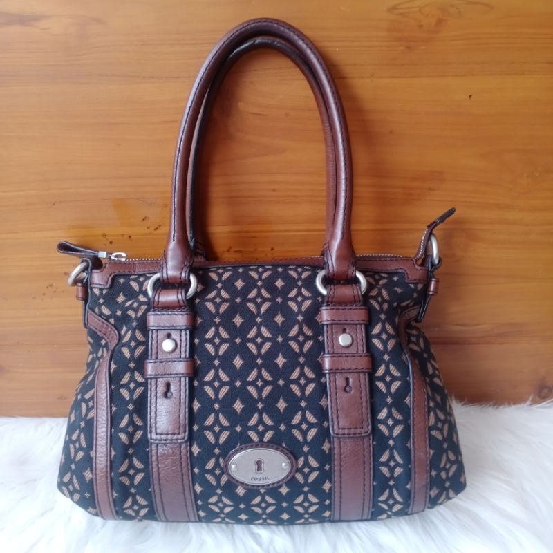 fossil preloved ll fossil maddox ll fossil pecan ll maddox pecan ll fossil bag
