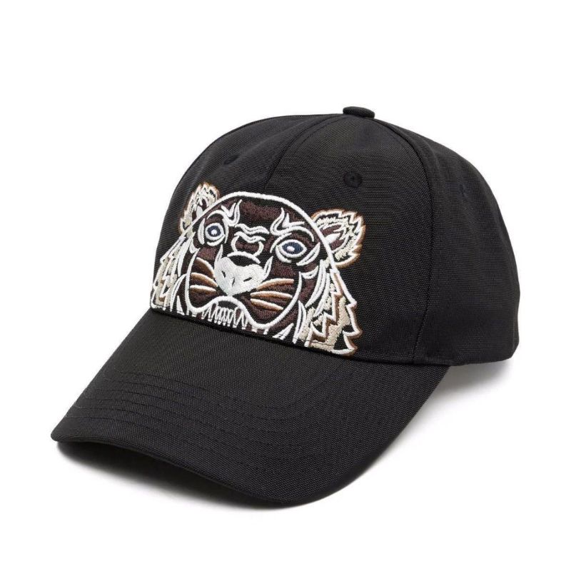 Kenzo Canvas Tiger Cap Black Ivory