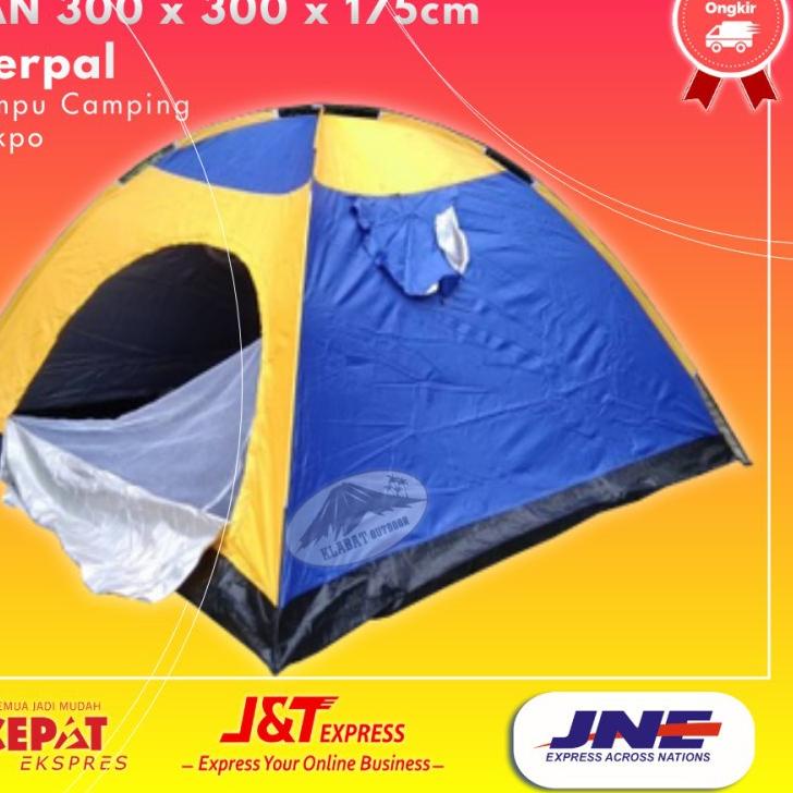Gratis Ongkir|[LR 038]|Tenda 10 12 Orang Tenda Kemping Camping 10 Orang Anak Dewasa JUMBO Anti Air A