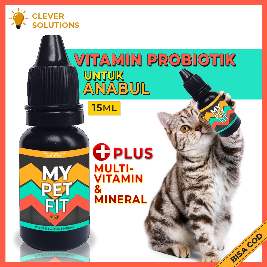 Vitamin Kucing Kelinci Marmut Hamster untuk Meningkatkan Nafsu Makan dan Menjaga Kesehatan MYPETFIT