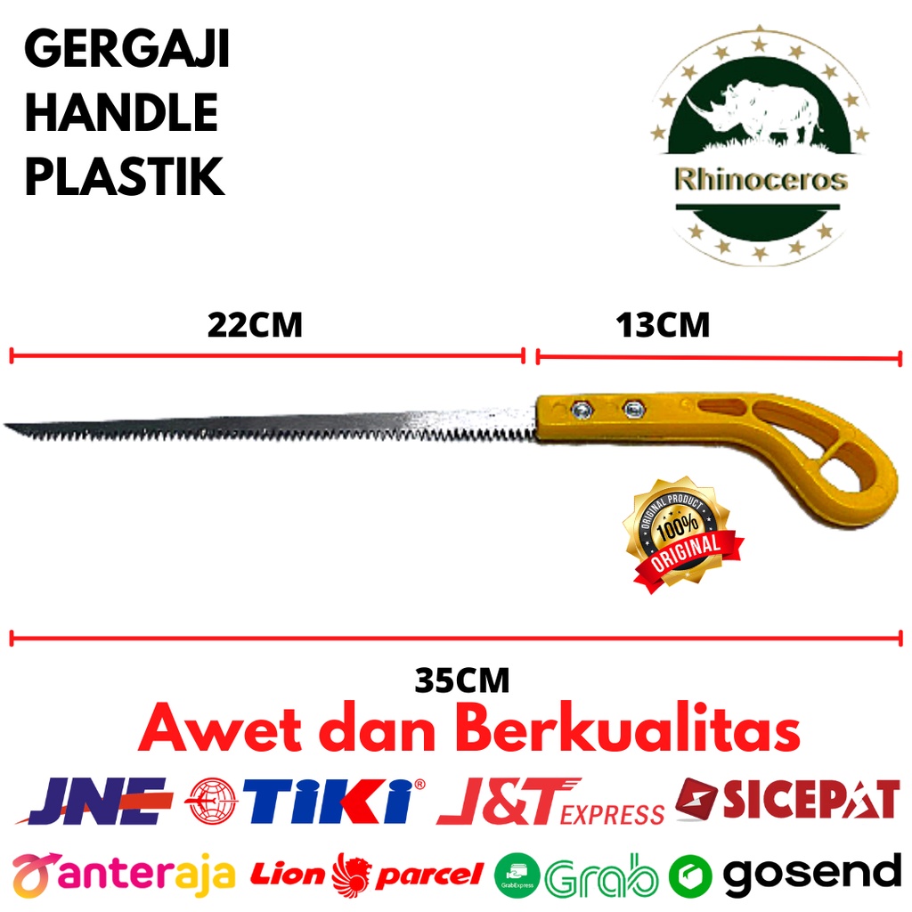 Gergaji Kayu Mini Bonsai Handle Plastik Kuning Gergaji Kecil Lancip