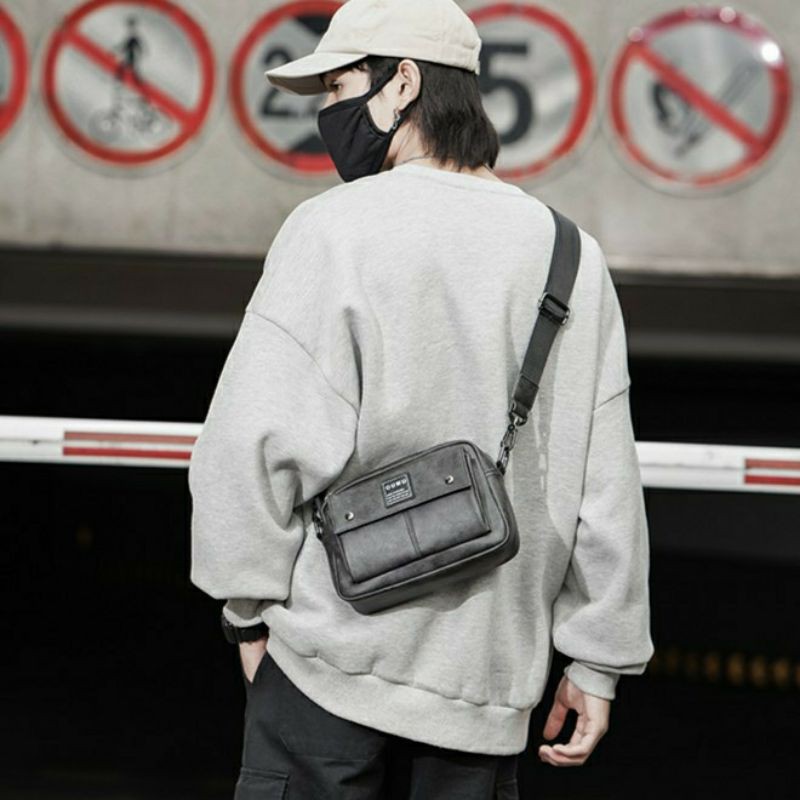 TAS SELEMPANG KULIT PRIA MINI SLING BAG (MANSOS)