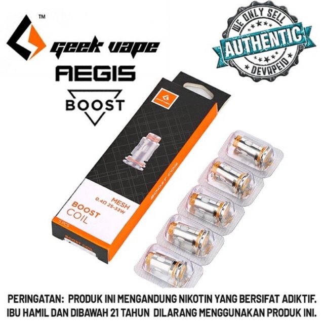 Coil mesh 0.6 ohm aegis boost - coil aegis boost 0.6 ohm