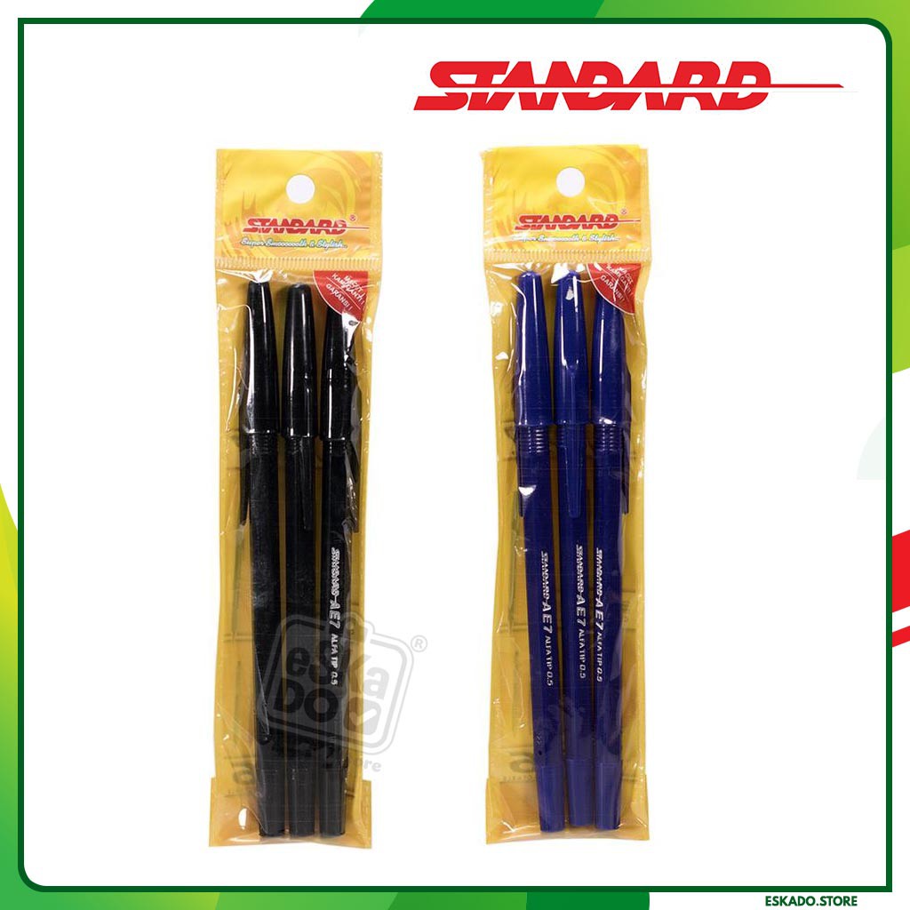 Ballpoint / Pulpen Standard AE7 isi 3 pcs