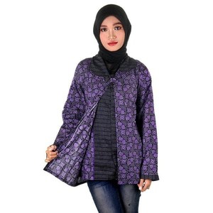 Blouse Wanita I Blus Batik I Blus Kerja Wanita Batik Alisa 3