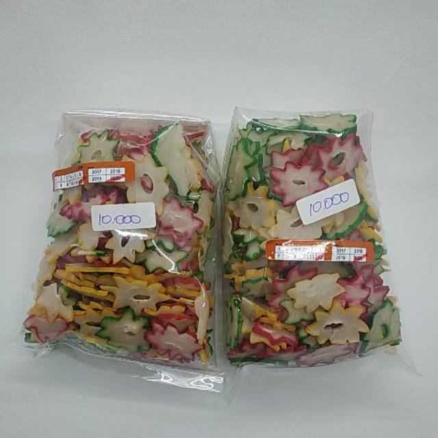 

Kerupuk Mentah Bunga Warna 233gr