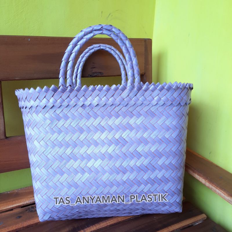 TAS SOUVENIR / TAS LURIK  WARNA POLOS SIZE M