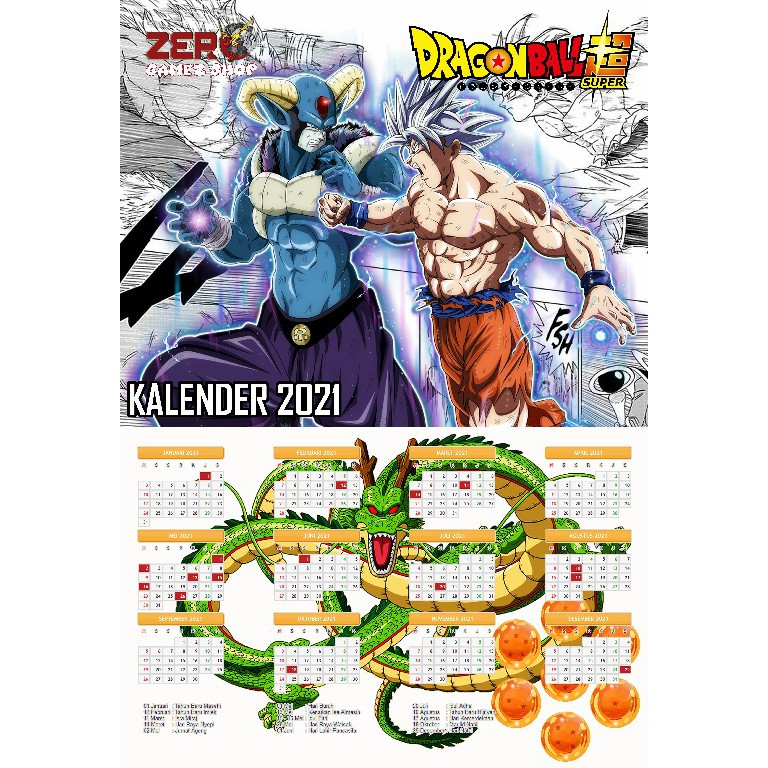 

Poster Kalender Anak Anime 2021 Dragon Ball Goku Ultra Instinct