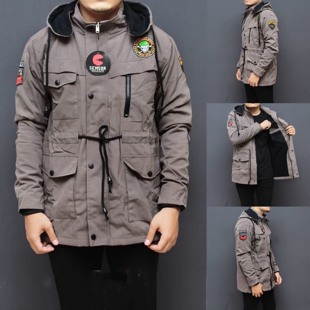 AKN JAKET PARKA SNSR MMIX / JAKET PARKA CANVAS PRIA ORIGINAL SENSOR