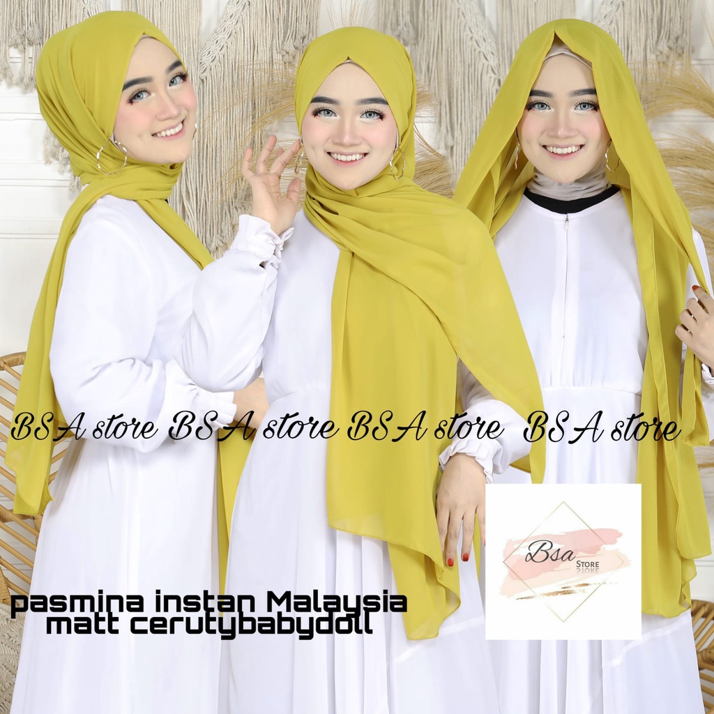HIJAB PASHMINA MALAYSIA/PASHMINA GHANIA INSTAN