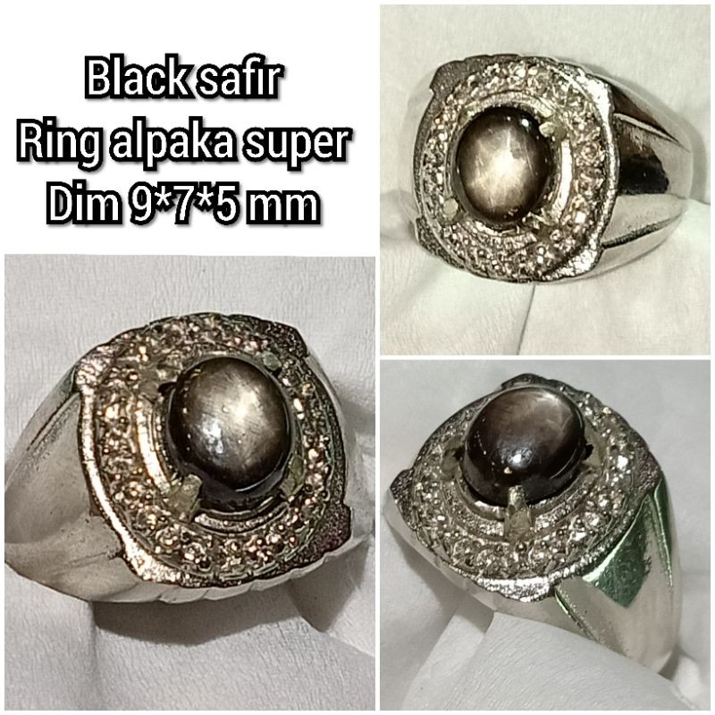 CINCIN BATU SAPPHIRE BLACK SAFIR