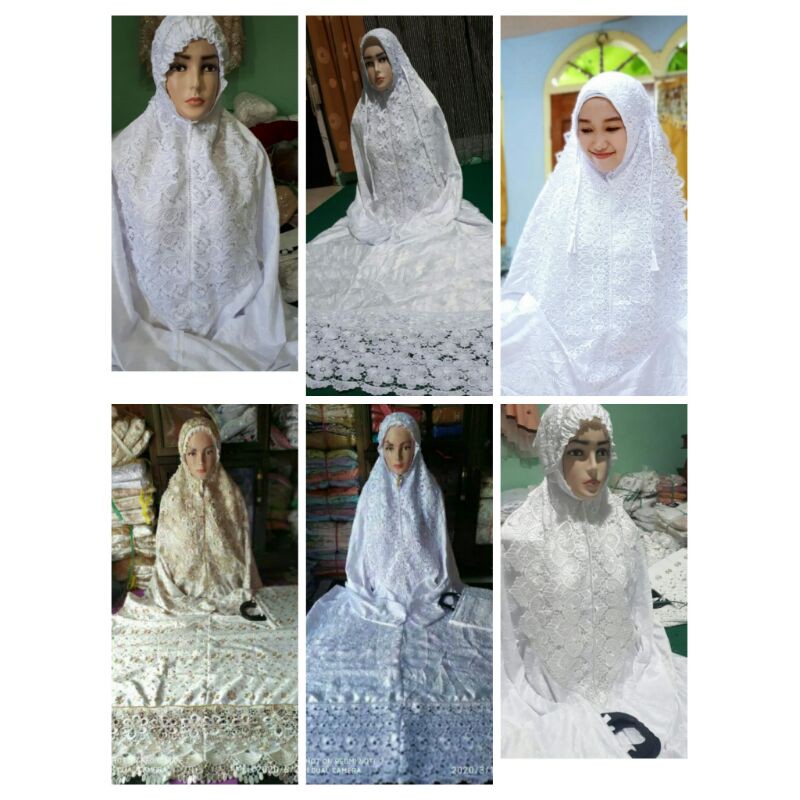 MUKENA TERUSAN SUTRA PARIS/MUKENA lANJURAN/MUKENA MODEL GAMIS/MUKENA DEWASA