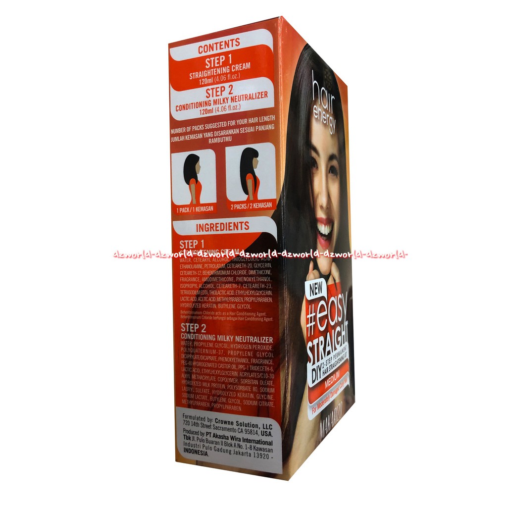 Makarizo Hair Energy New Easy Straight Strong Cat Rambut