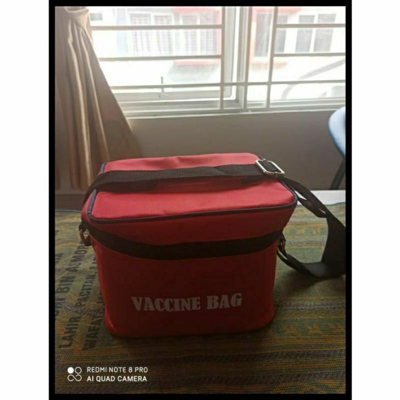 TAS VAKSIN MERAH - VACCINE BAG POUCH - TAS VAKSIN WATERPROOF