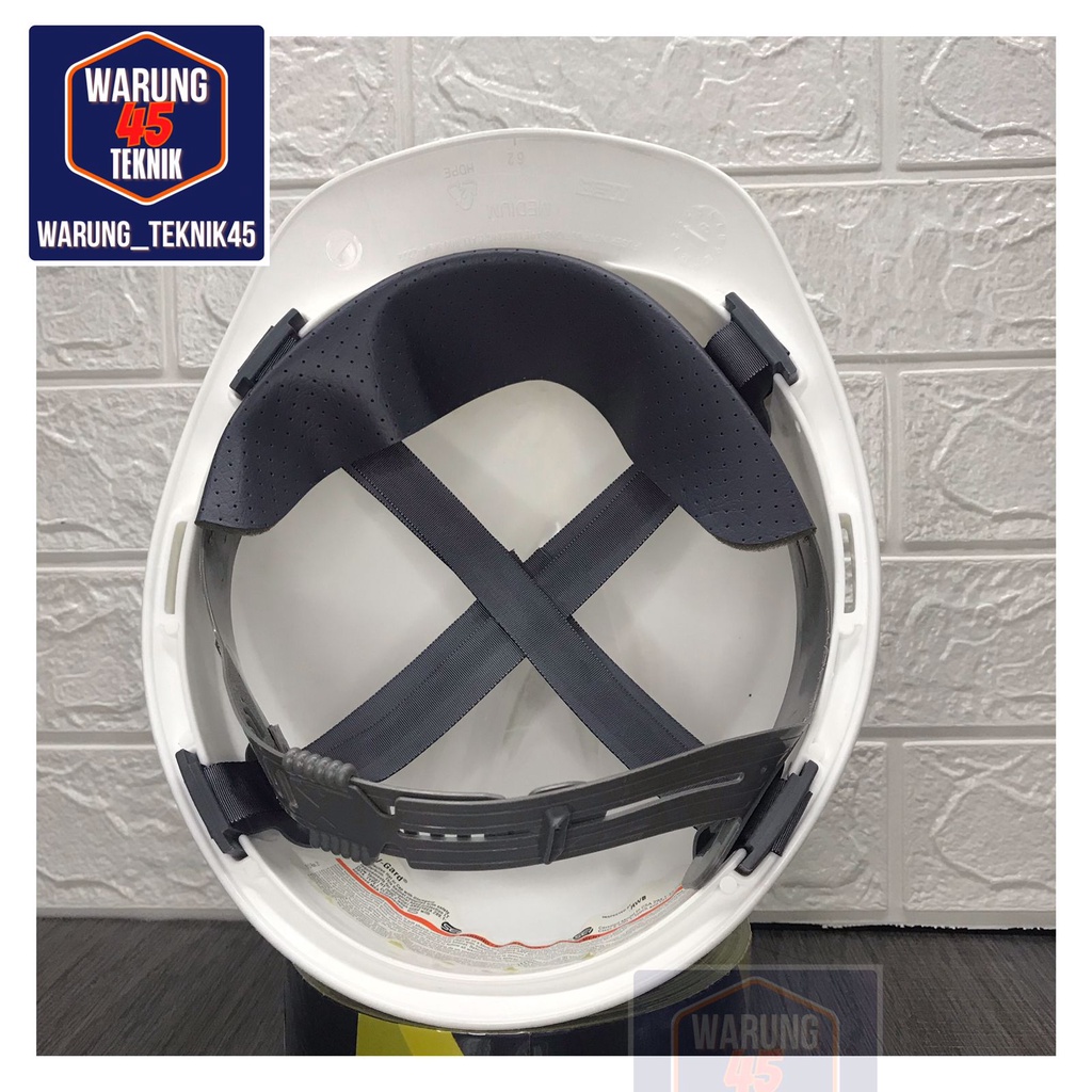 HELM PROYEK SAFETY V GUARD MERK MSA SNI LOKAL SUSPENSI STANDARD - PUTIH