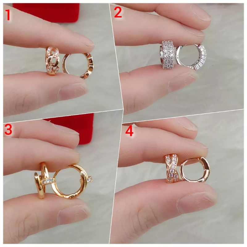 La Vienne - Anting Titanium Wanita - 5 Variasi Zahwa