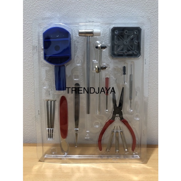 TERLARIS Alat set service servis jam tangan paket lengkap pemotong rantai / alat service jam tangan