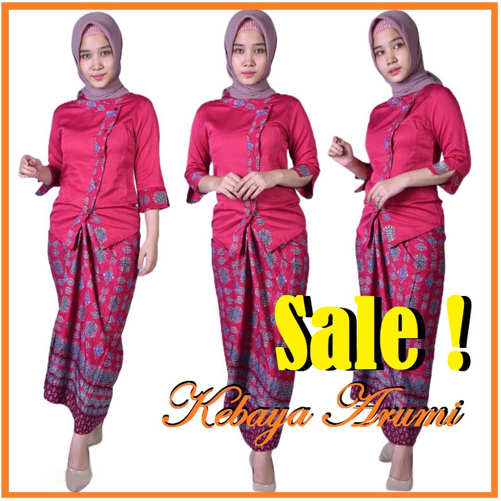 Sale  Set Arumi / Kebaya Pramugari / Kebaya batik