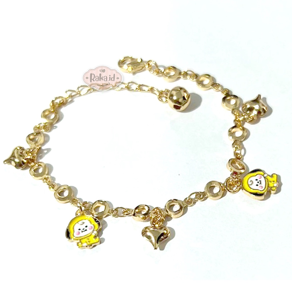 Gelang Tangan Rantai Anak Motif Chimmy BT21 Perhiasan Anak 949