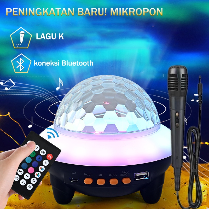 COD✨Lampu Tidur Proyek Lampu Proyektor Lampu Proyektor Dengan Speaker Langit tidur Malam