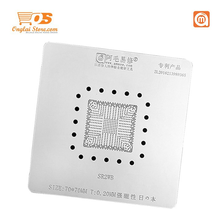 CETAKAN IC AMAOE SR2WB SIZE:70*70MM -0.20MM MAGNET BAHAN JEPANG ORIGINAL