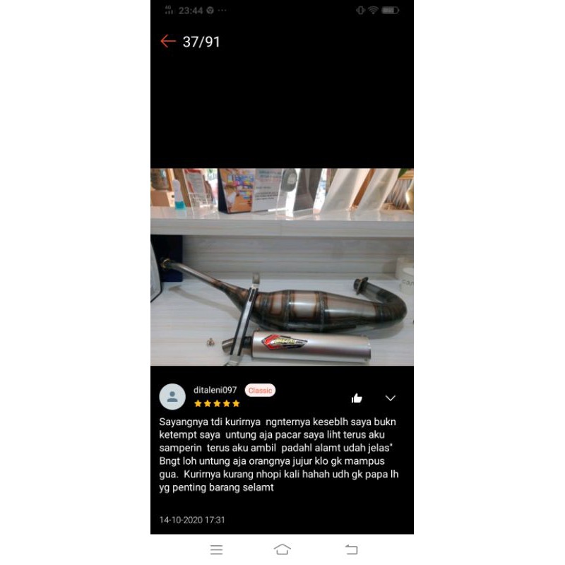 Knalpot Crimpie KDX Fulsystem Ninja R Ninja RR-1