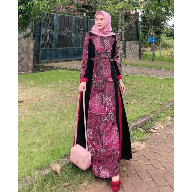 GAMIS MOTIP CANTIK&quot;BRYANA DRES