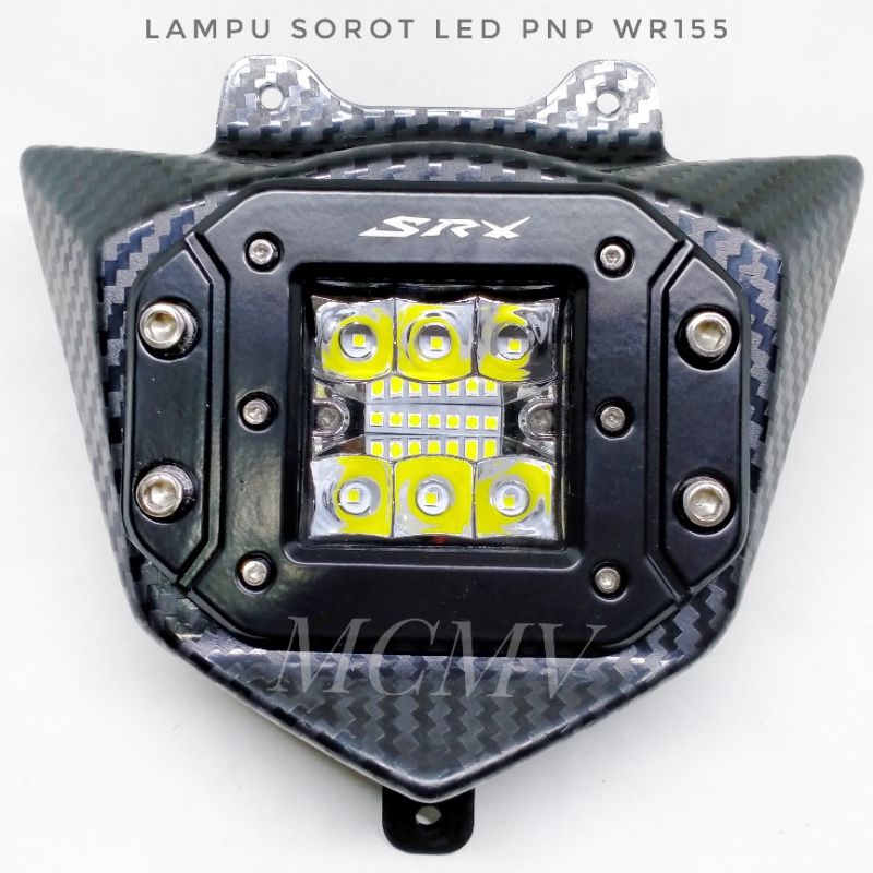 LAMPU REFLEKTOR HEADLAMP SET DEPAN LED SRX CRF / KLX BF / WR / LAMPU SOROT DEPAN SRX CRF150 KLX150 WR155 150 155 Carbon