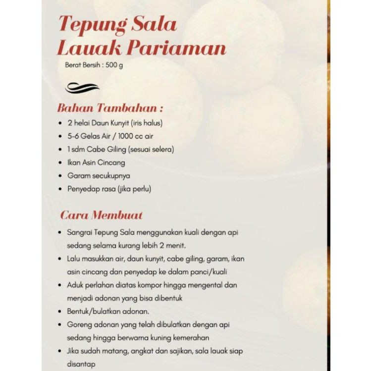 

Tepung sala lauak pariaman
