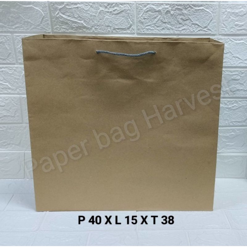 Jual Paper bag Kraft coklat ukuran besar | Shopee Indonesia