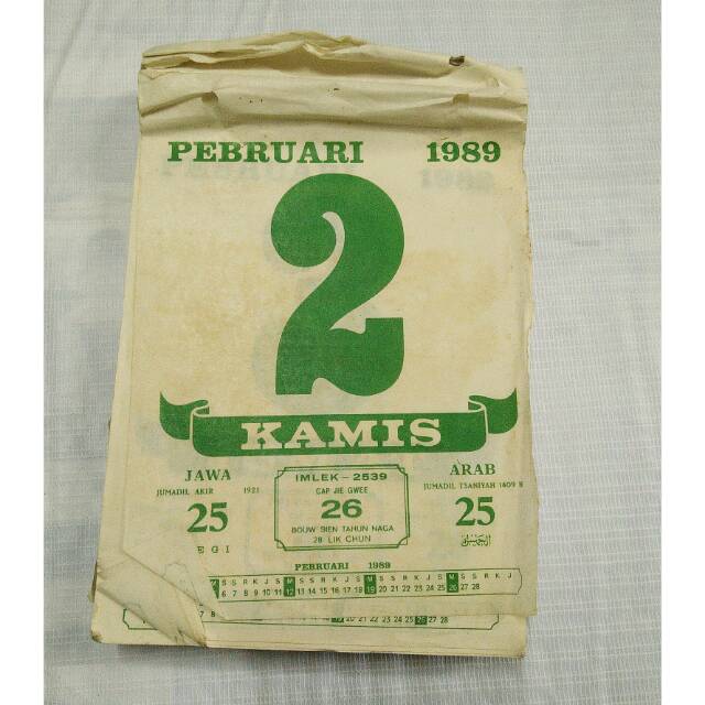 Kalender Jawa 1989 Cara Golden