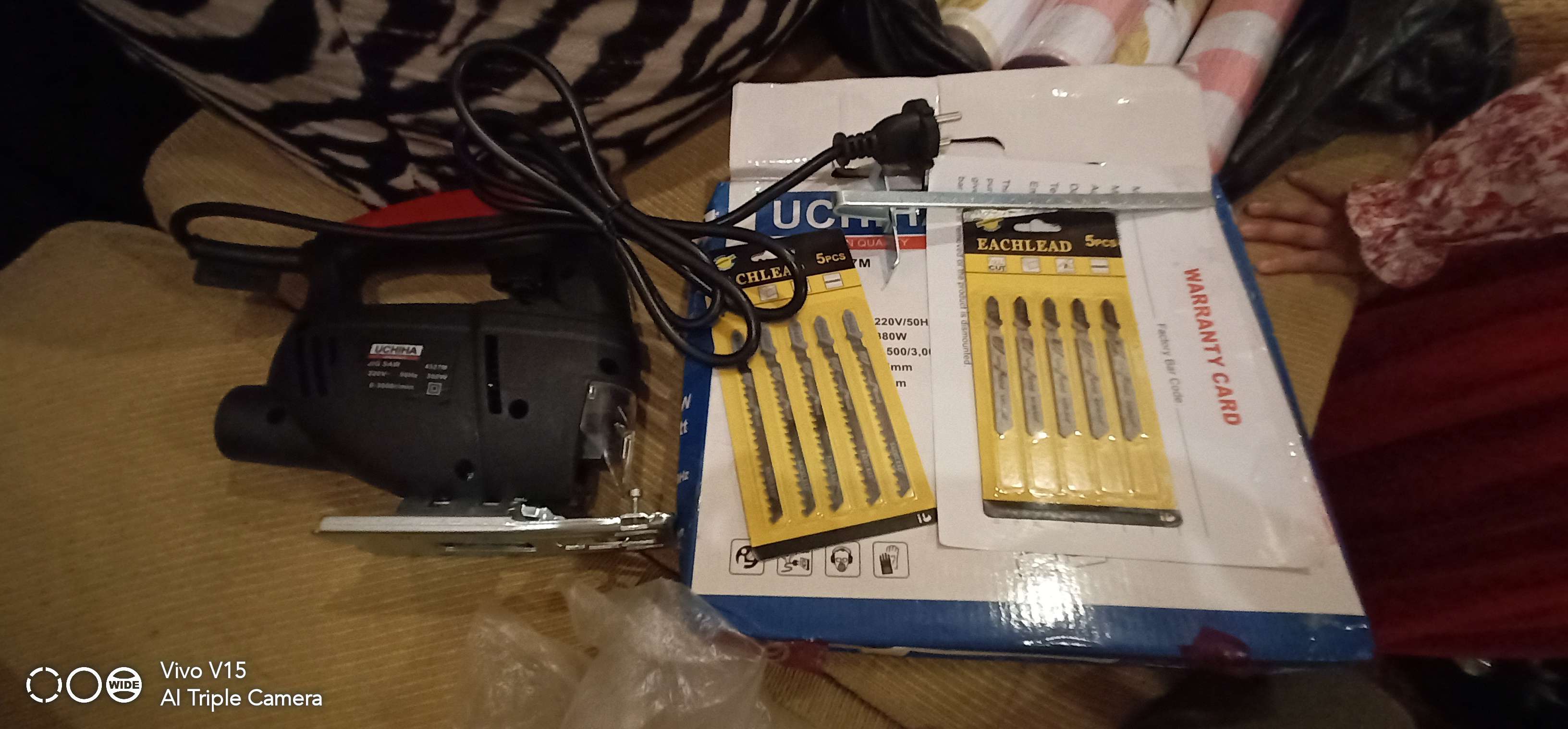 Promo Mesin Jigsaw Gergaji Kayu Triplek Besi Uchiha Type Heavy Duty Japan Bonus 5 Mata