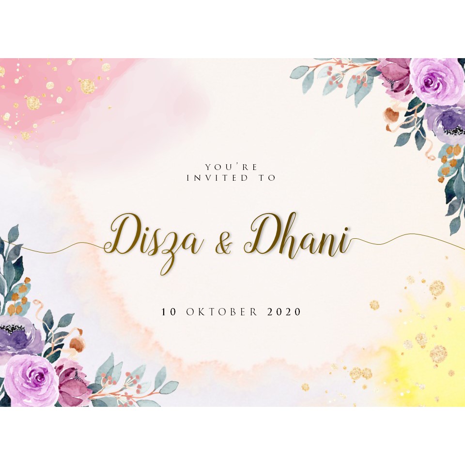 Undangan Digital Video Pernikahan Premium elegan