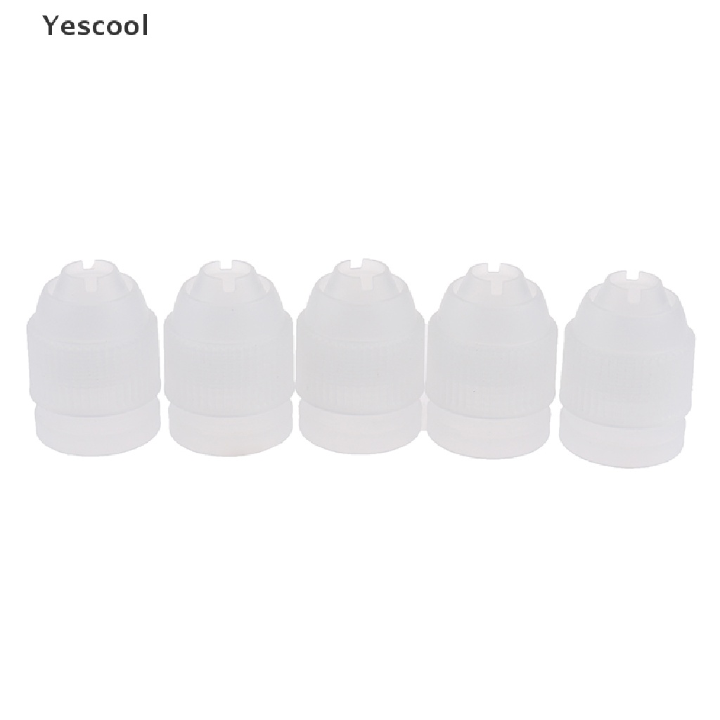 Yescool 5pcs Adapter Konektor Spuit Piping Icing Untuk Dekorasi Kue