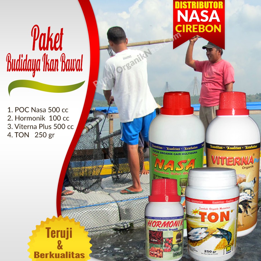 

Paket Budidaya Ikan Bawal ( POC NASA Hormonik Viterna TON )