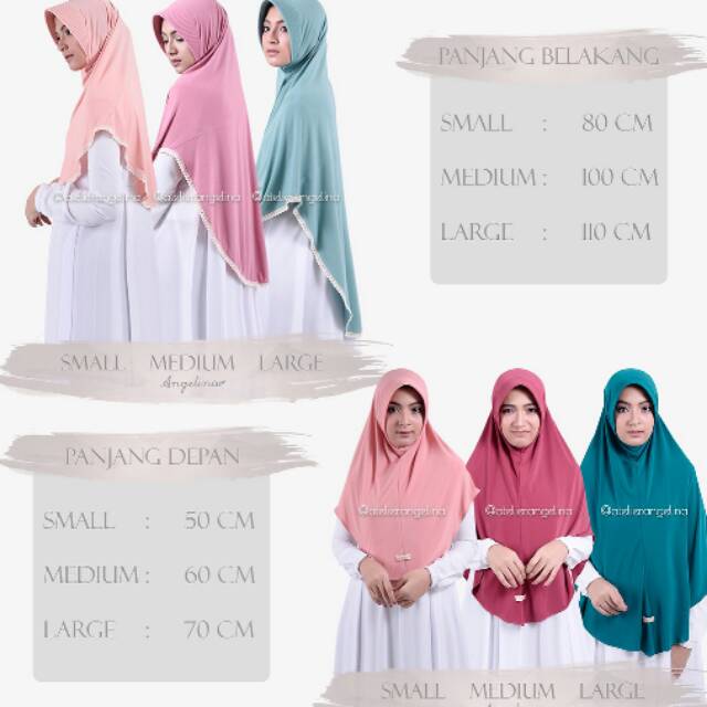 Daily Khimar warna khaki size M Atelier Angelina