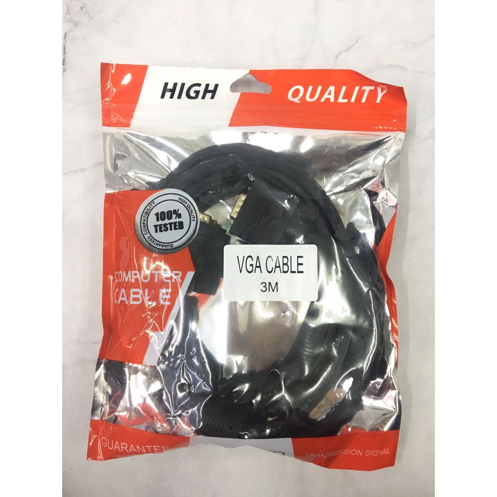 Kabel vga gold plated 3meter / kabel VGA to vga gold 3meter/ VGA gold 3m