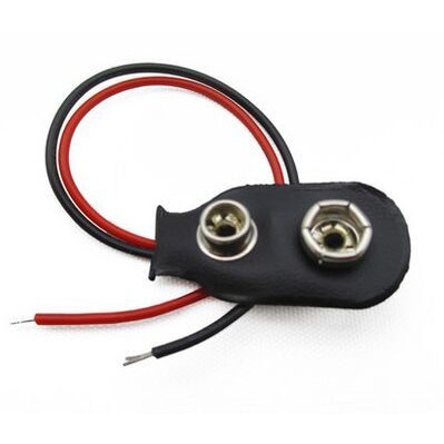 HQ 9V battery button with lead wire length 15CM