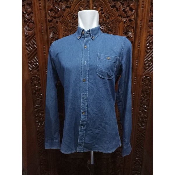 Baju Kemeja Denim 1 Bahan Nyaman Ukuran M