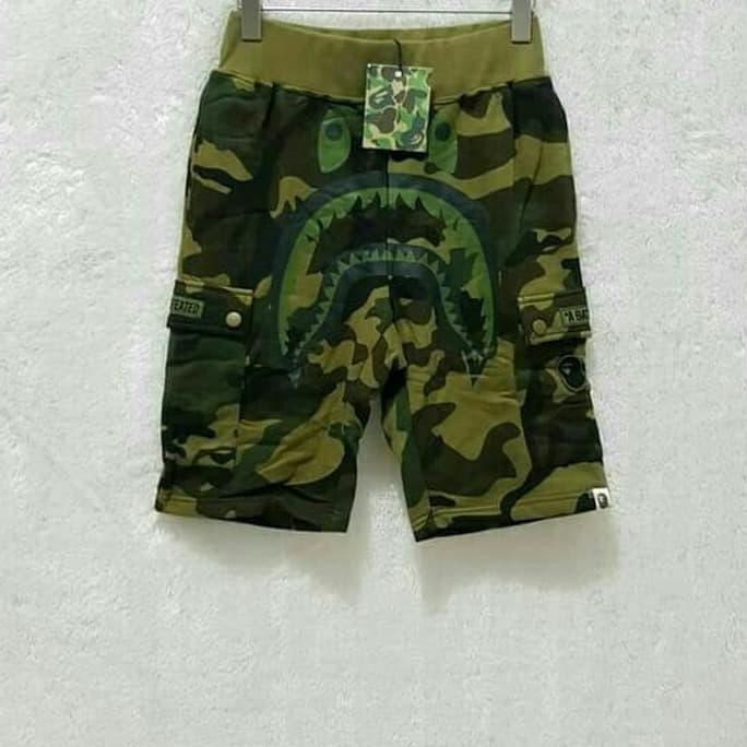 Barang Ready Celana Pendek Bape BATHING APE BAPE X UNDEFEATED SHARK CAMO PROMO
