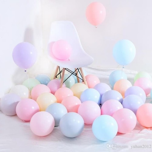 Balon Latex Macarone Balon Warna Pastel  isi 100 Pcs