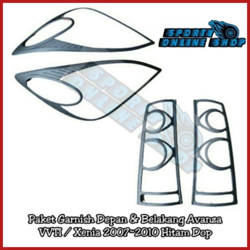 Garnish Lampu Avanza VVTI 2007-2010 Hitam Dop