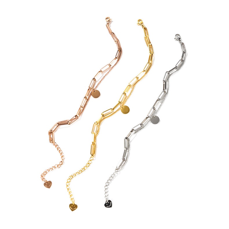 Gelang GL67 Stainless Steel / Titanium Premium Fashion Wanita Gelang Unik Lucu Keren Bagus Banget /Deluna/ BS