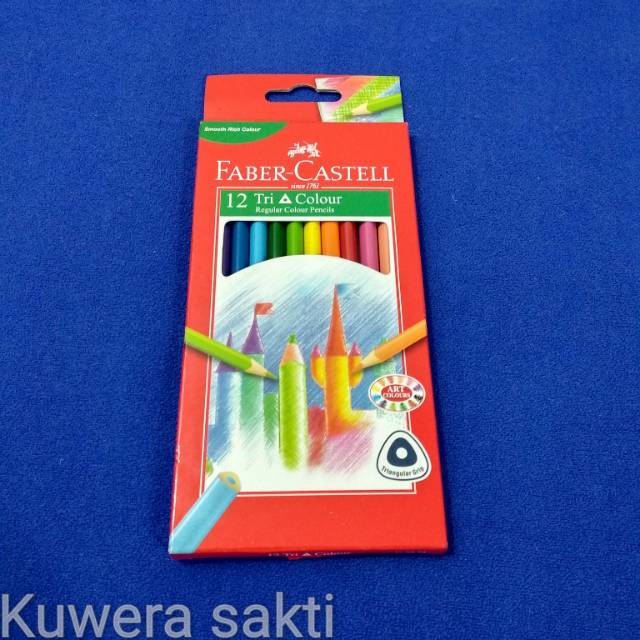 

Pensil Warna Faber Castell 12 tri Colour