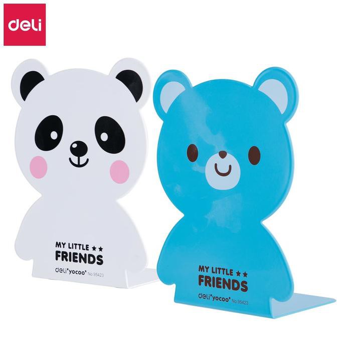 

Deli Penahan Buku / Book End - 2pcs/set 190mm 95423 - PANDA PUTIH
