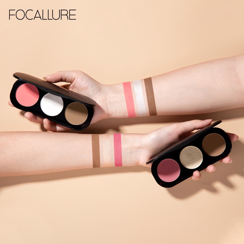 Focallure Trio Blush Focallure Blush And Highlighter Focallure Blush On Focallure  Blushon Highliter Focallure