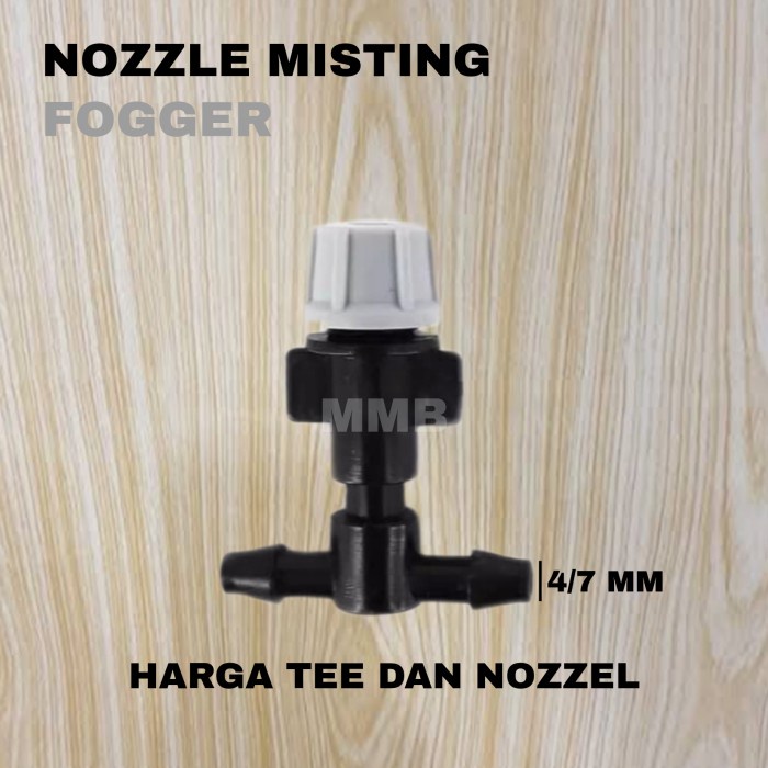 SPRAYER MISTING NOZZLE ABU ABU + NEPEL TEE 7MM / EMBUN / FOGGER